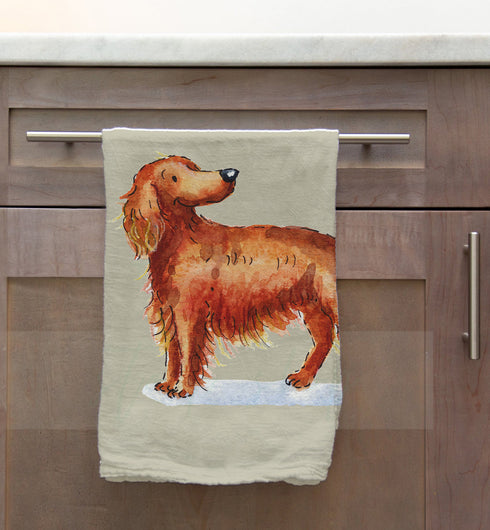 Red Setter Tea Towel